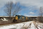 CSXT 8873 Leads L070 at Allied Rd. in Auburn, ME